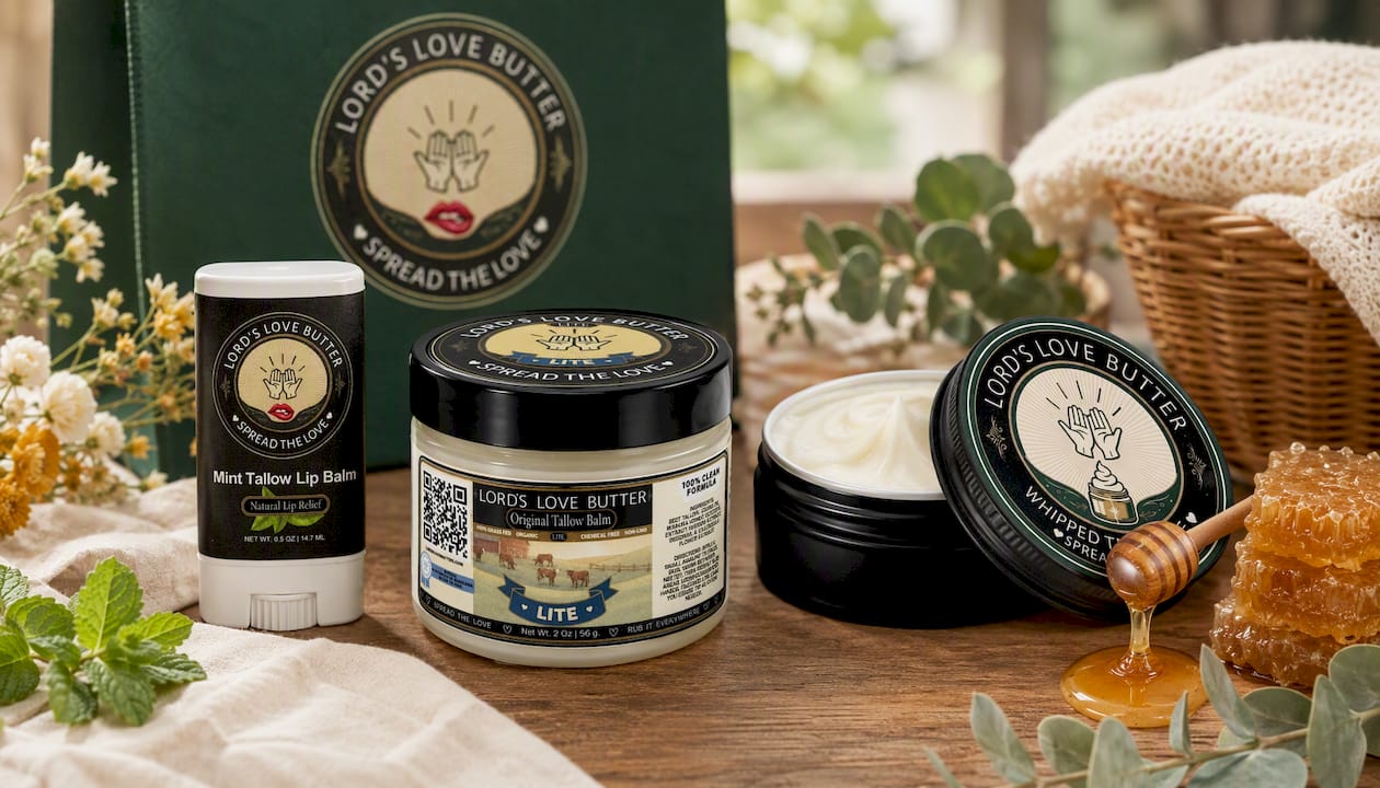 Mint Beef Tallow Lip Balm Stick