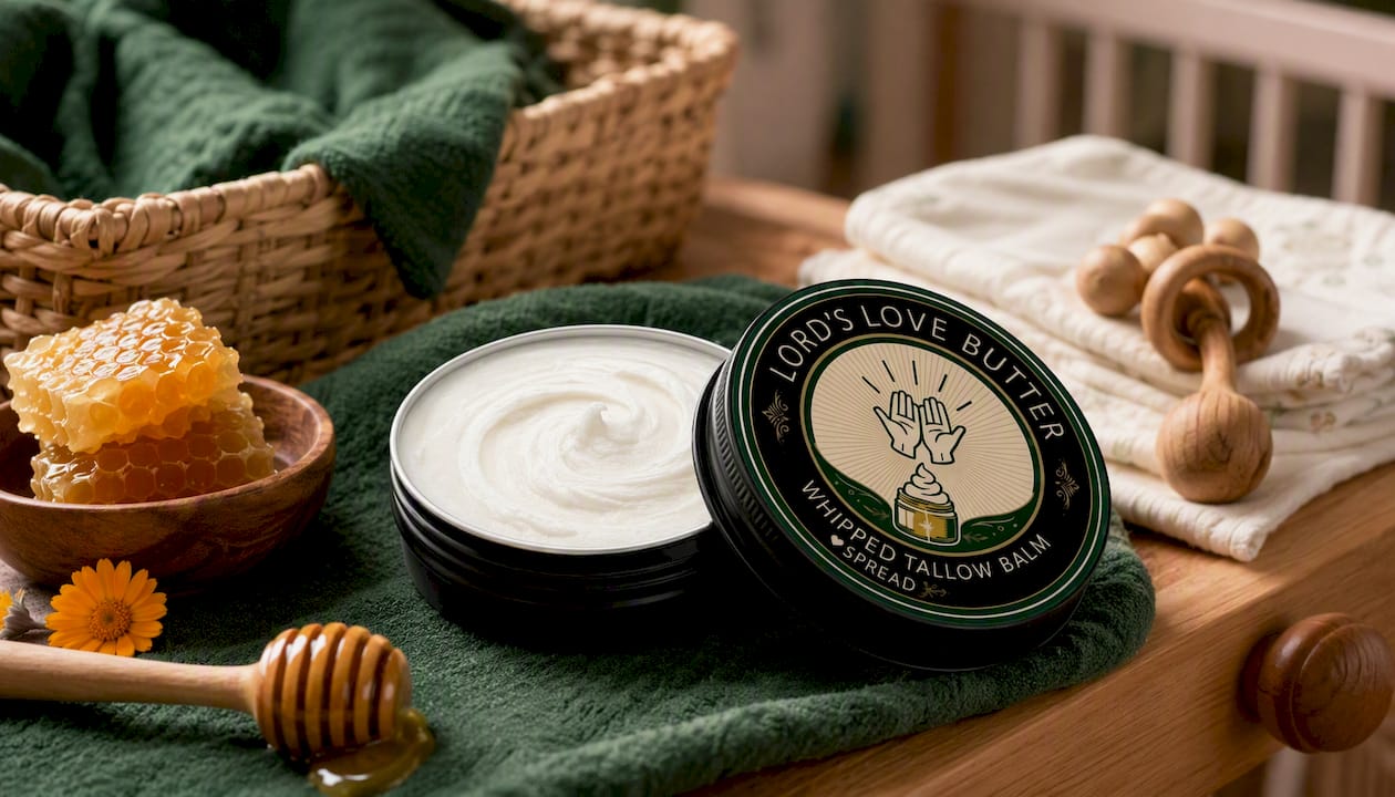 Whipped Beef Tallow Balm with Manuka Honey - 2.4 oz Tin