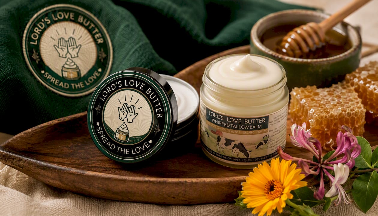 Whipped Beef Tallow Balm with Manuka Honey - 2.4 oz Jar