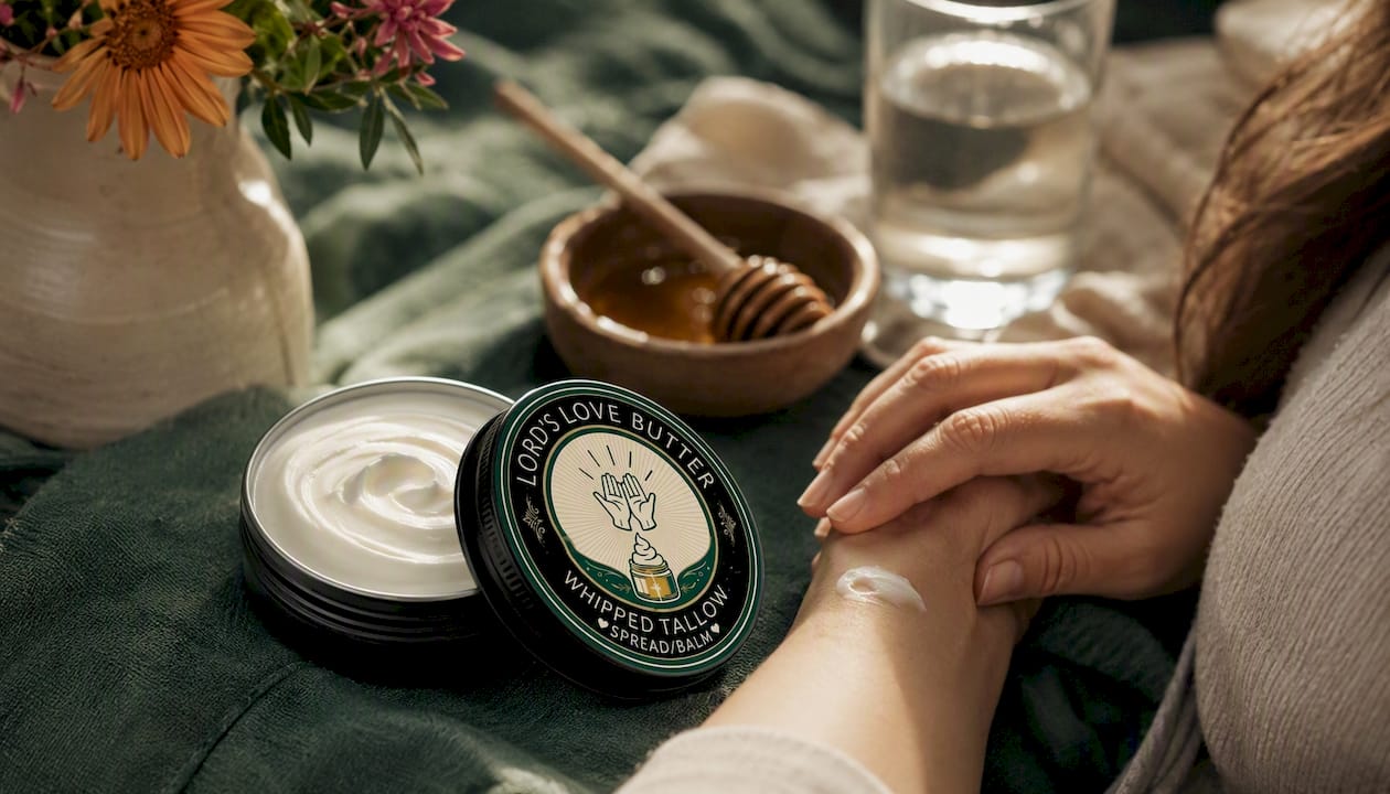 Whipped Beef Tallow Balm with Manuka Honey - 2.4 oz Tin