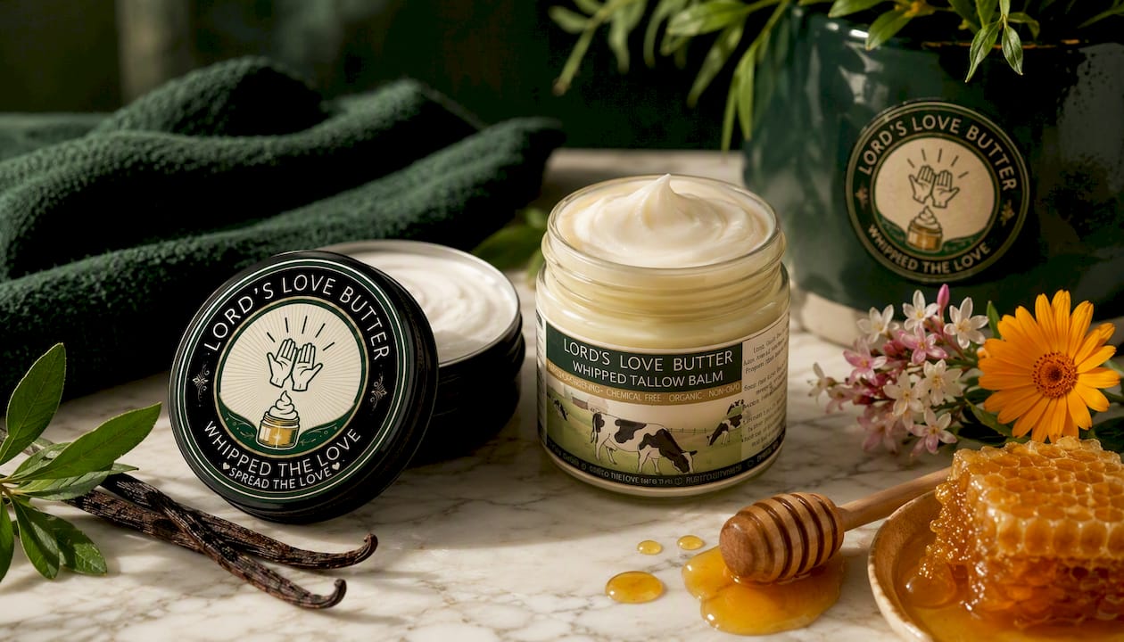Whipped Beef Tallow Balm with Manuka Honey - 2.4 oz Tin