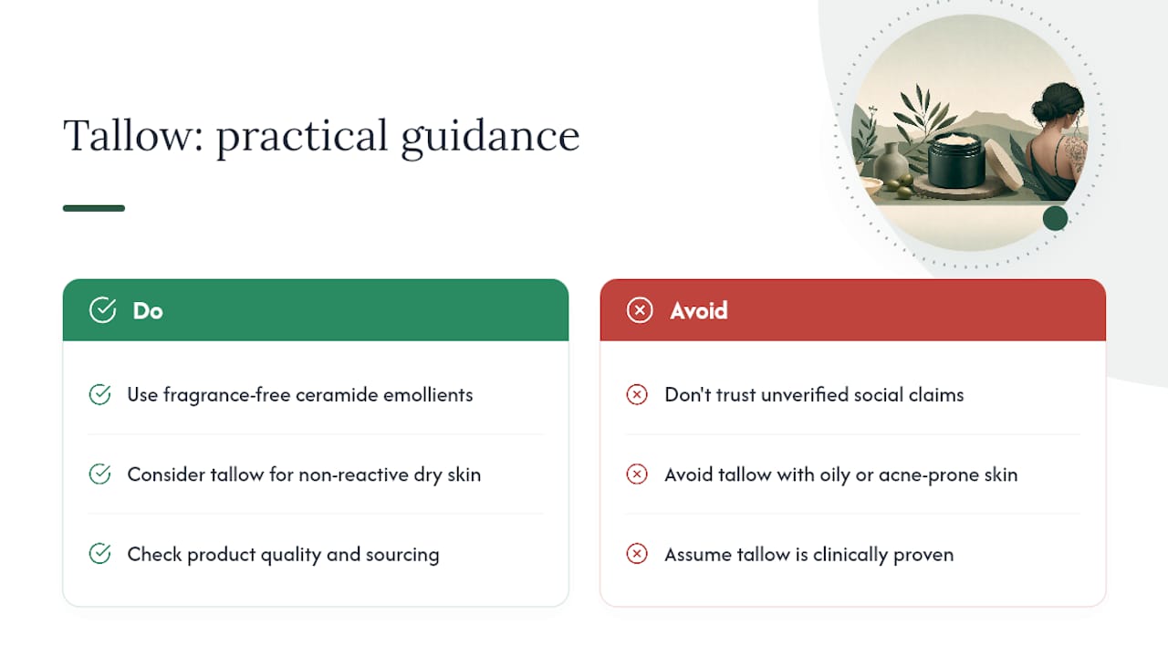 Does Tallow Actually Help Eczema and Psoriasis? — overview diagram
