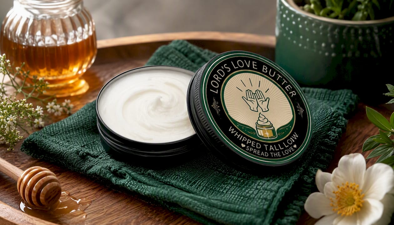 Whipped Beef Tallow Balm with Manuka Honey & Propolis - 2.4 oz Tin