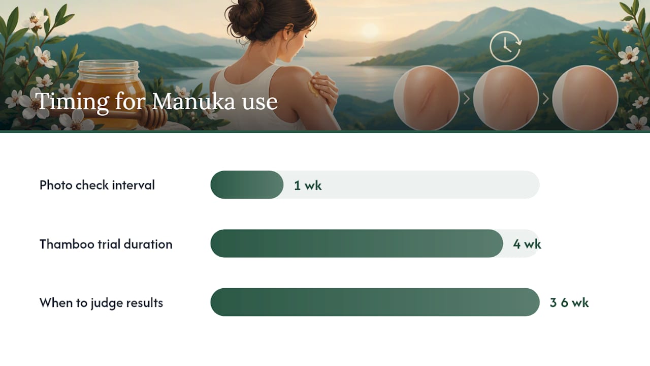 How to Use Manuka Honey for Wounds and Fresh Scars — overview diagram