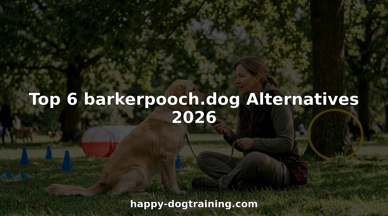 Dog trainer conducting obedience session with retriever