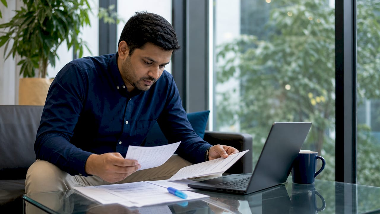 IT security specialist reviewing access control documents