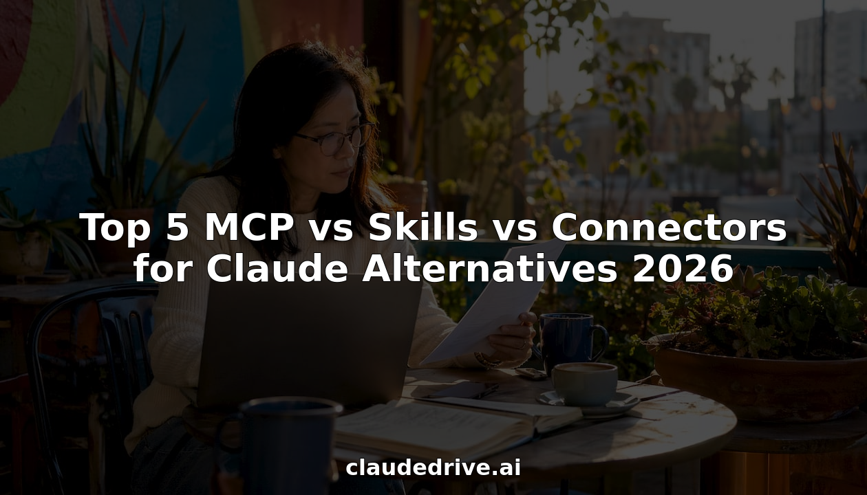 Woman working on MCP skills and connectors comparison