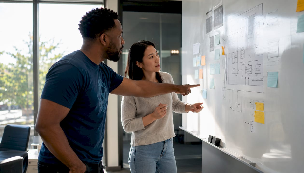 Engineers discussing context layer architecture