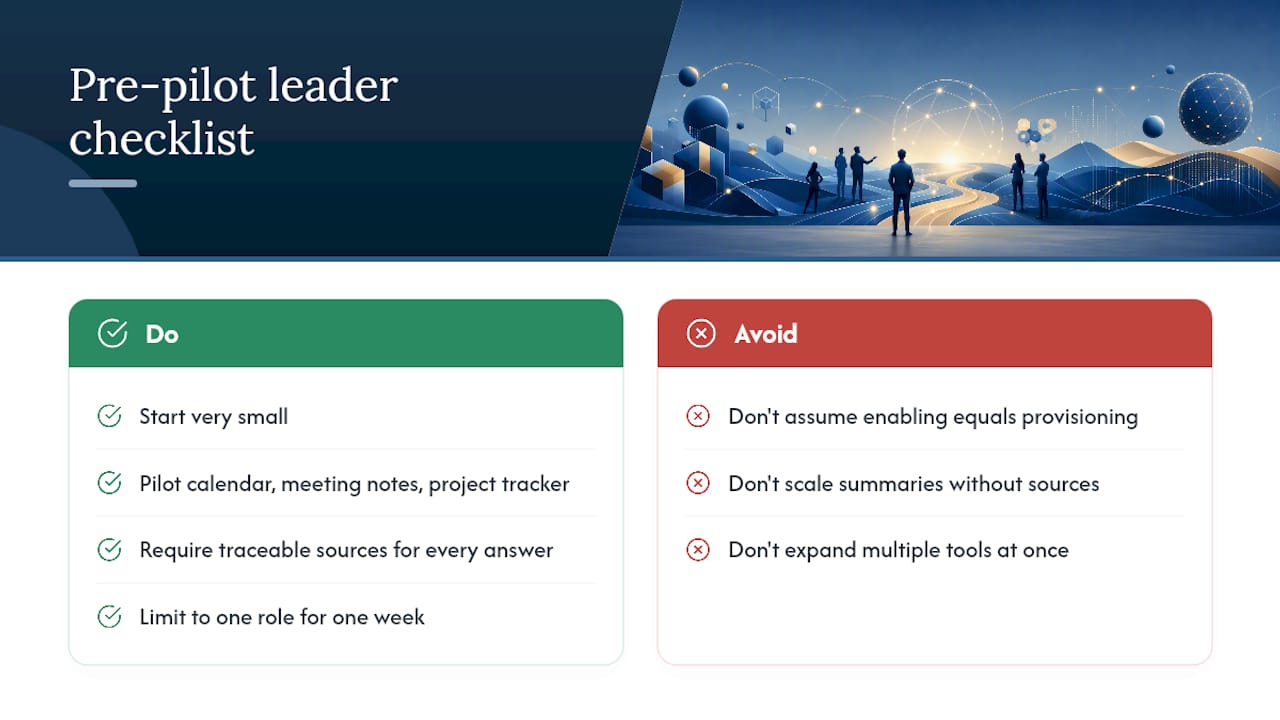 What I'd Tell Any Leader Before Their First Connector Pilot — overview diagram