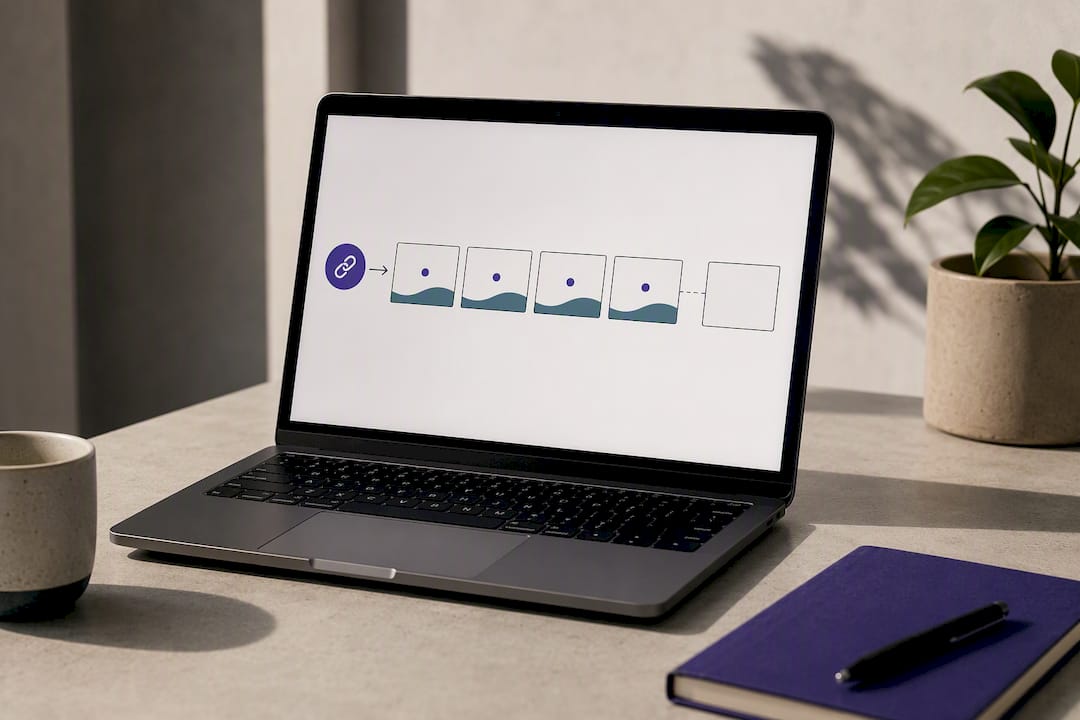 Share link leading to slide engagement markers
