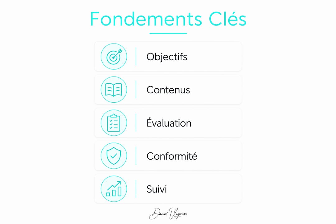 Visuel récapitulatif des indispensables pour bâtir un programme bien-être efficace