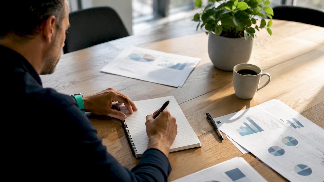 Prise de notes lors d’une formation destinée aux futurs thérapeutes