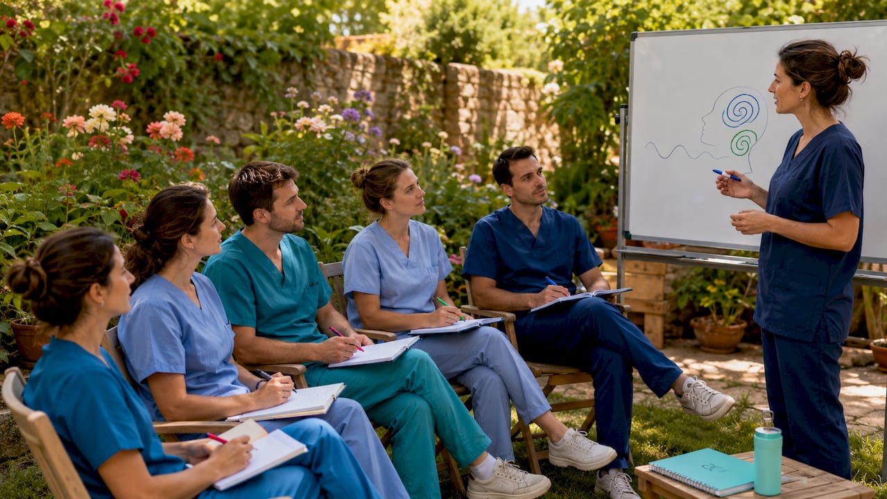 Initiation des infirmiers à l’hypnoanalgésie en salle dédiée