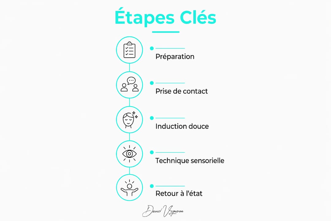 Les grandes étapes du protocole d’hypnose chez l’enfant en un coup d’œil