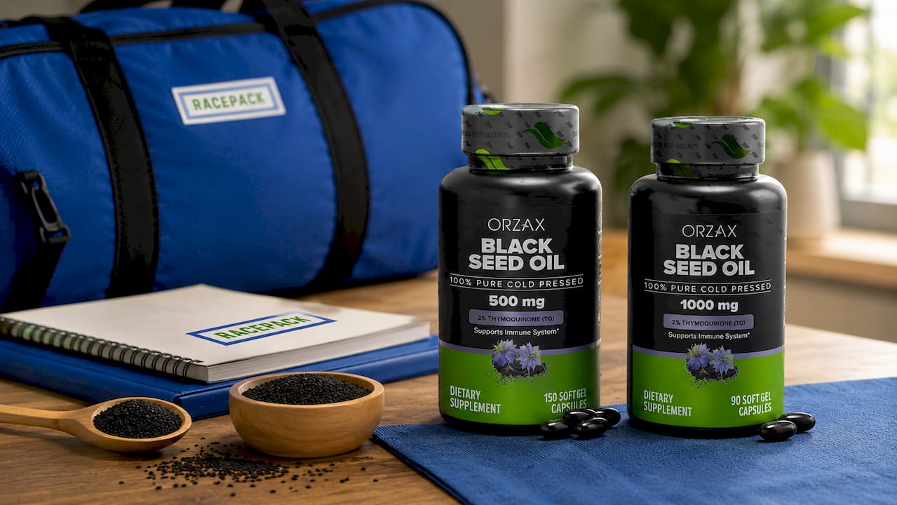 Orzax Black Seed Oil 500 mg 150 Caps