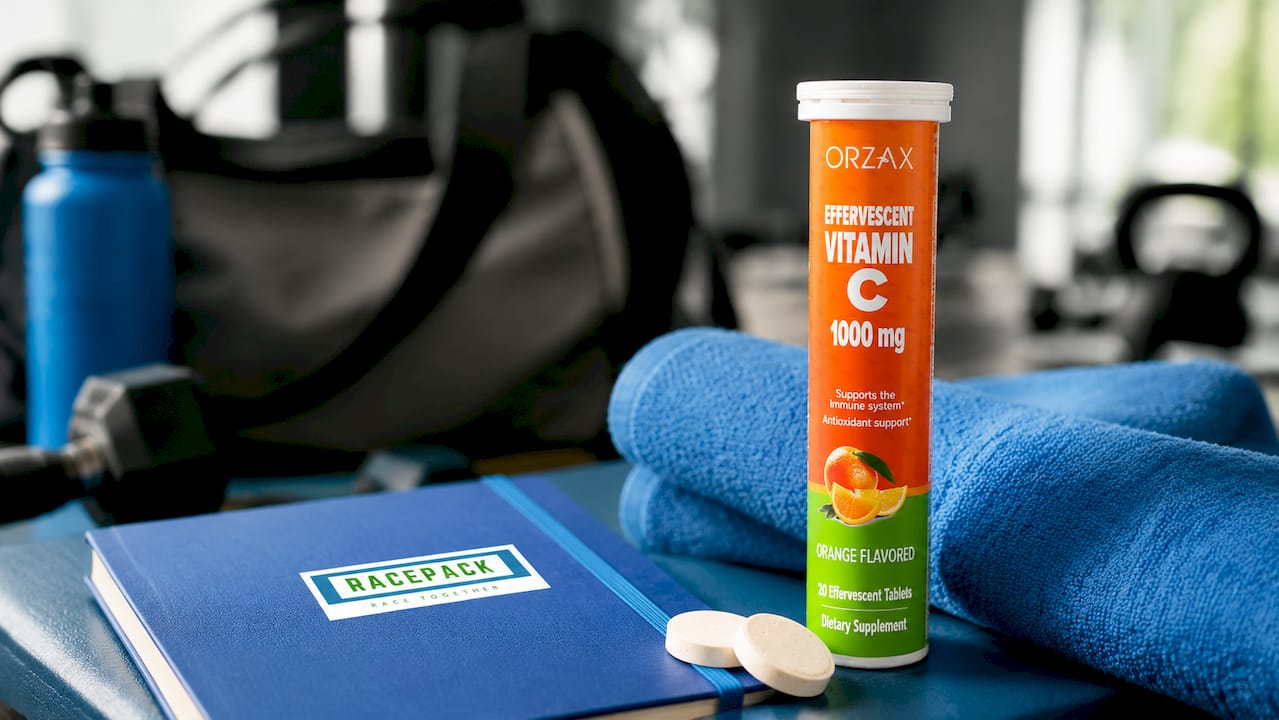 Orzax Vitamin C 1000 mg Orange Flavoured 1/2/4 Tubes