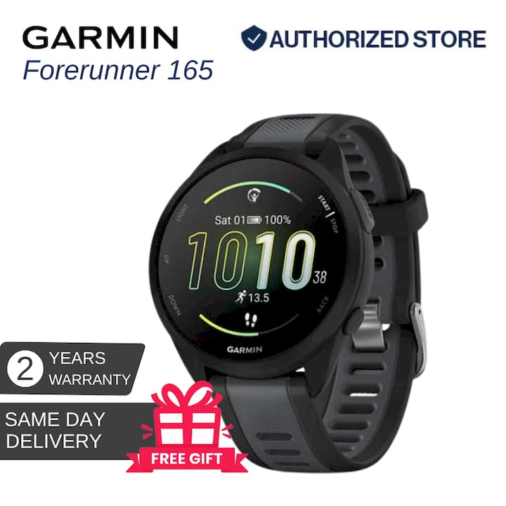 Garmin Forerunner 165 GPS Smartwatch 2 Years Warranty Screen Protector Free Gift🎁