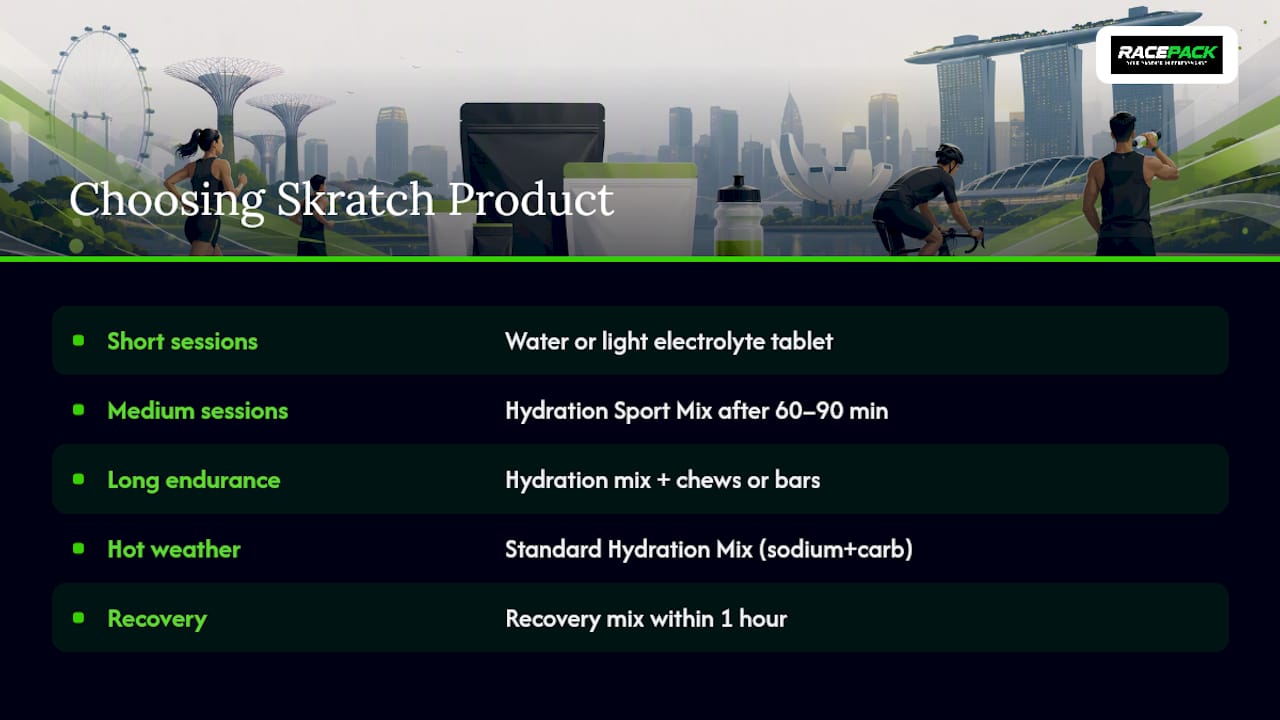 How Do You Choose the Right Skratch Labs Product for Your Sport? — overview diagram