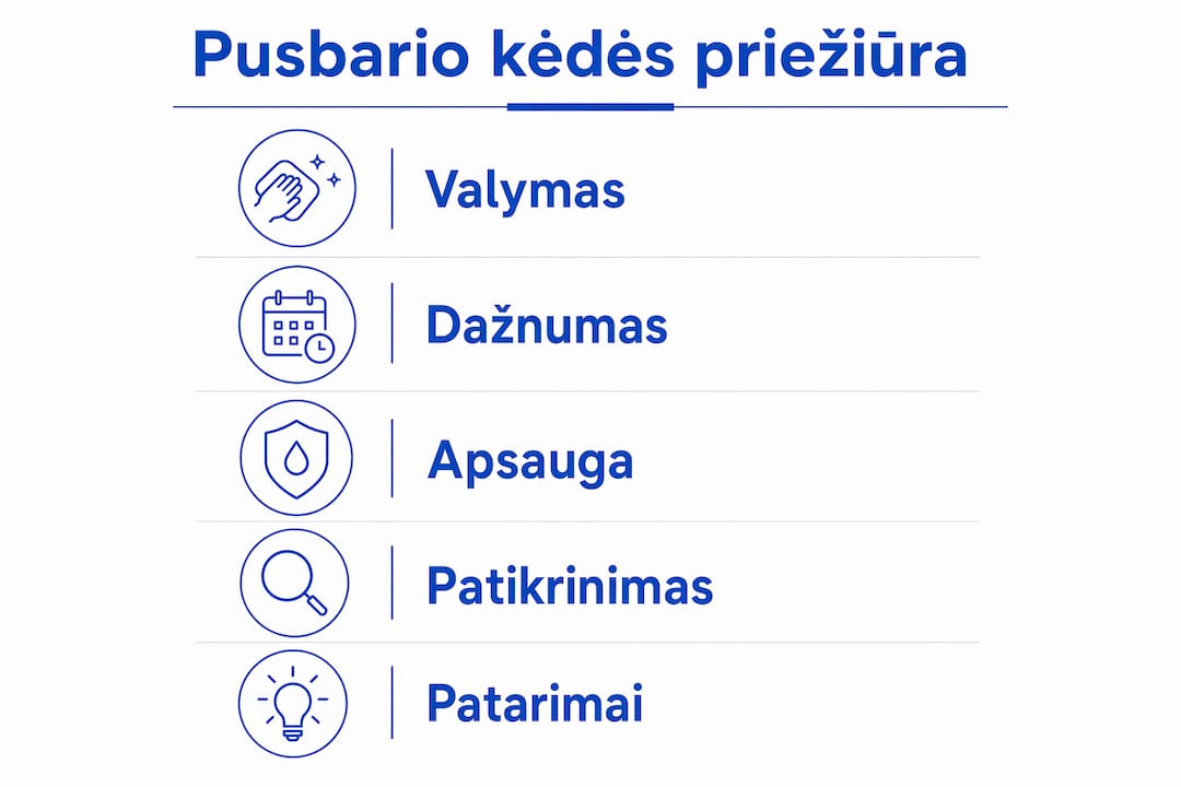 Pusbario kėdė: kaip pasirinkti ir prižiūrėti 4 Vizualus gidas, kaip tinkamai prižiūrėti pusbario kėdes: paprasti žingsniai ir patarimai