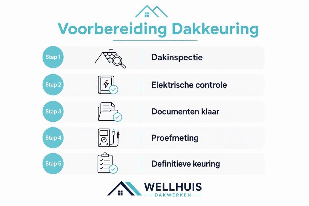 Infographic: zo bereid je je stap voor stap voor op een dakinspectie