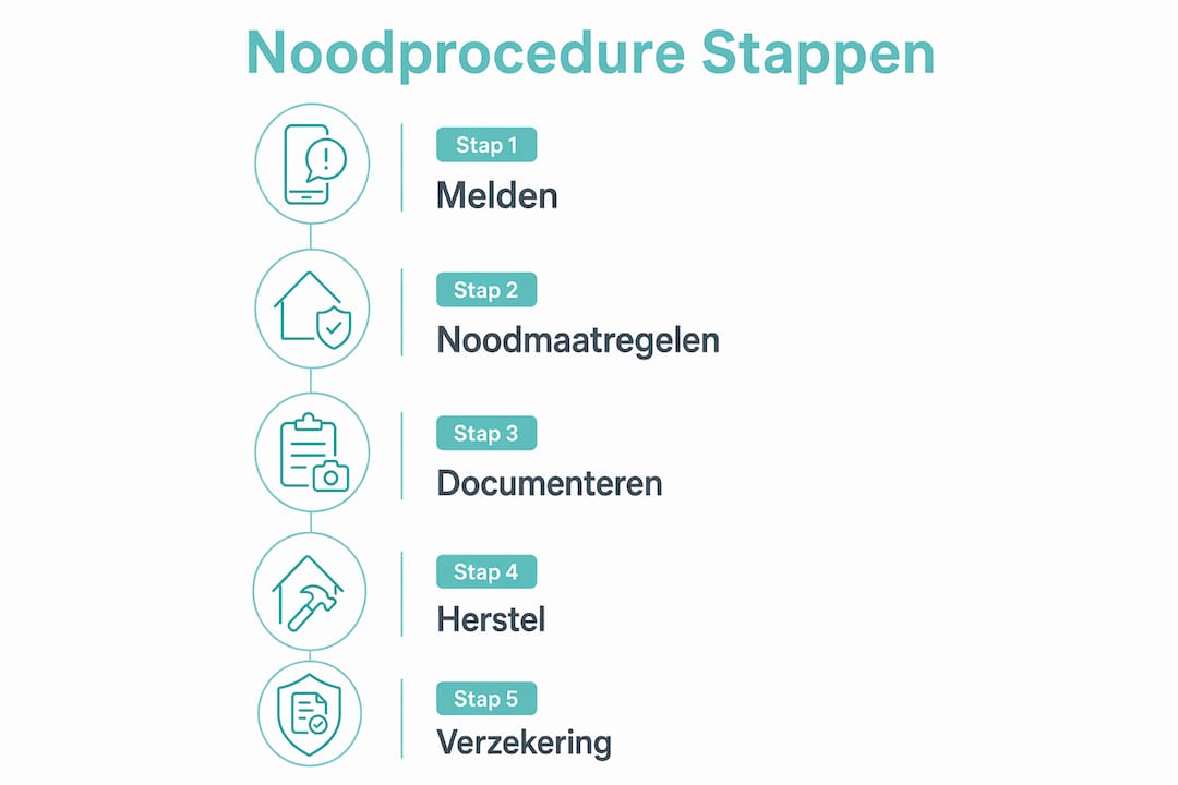Overzichtelijke infographic: wat te doen bij acute dakschade