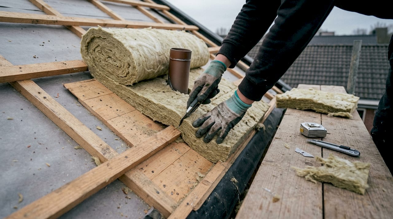 Een dakdekker kiest altijd voor isolatiematerialen die voldoen aan de strengste brandveiligheidseisen.