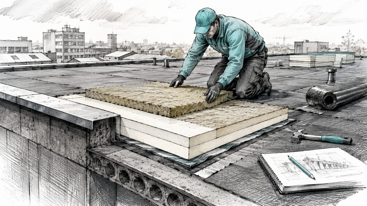 Architectonisch ontwerp met PIR- en minerale wol-isolatie