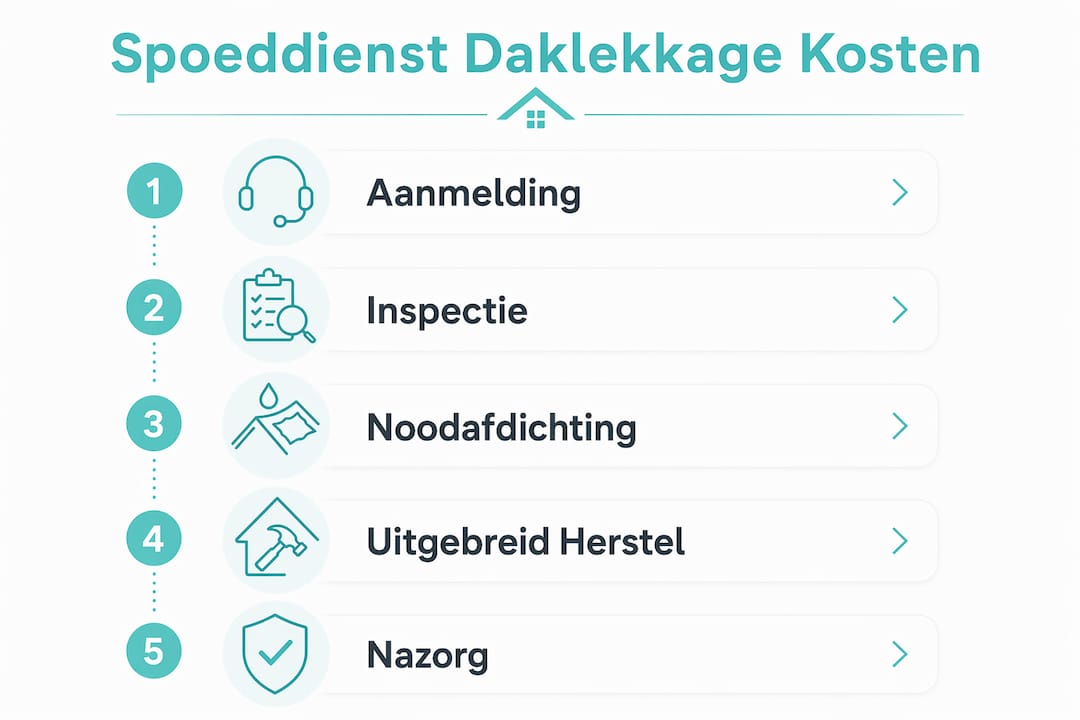 Infographic: wat kost een spoedreparatie bij daklekkage?
