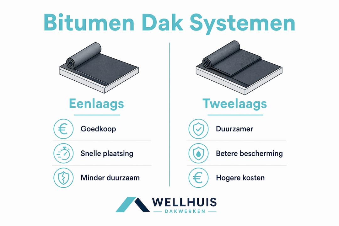 Infographic: eenlaagse versus tweelaagse systemen in beeld gebracht