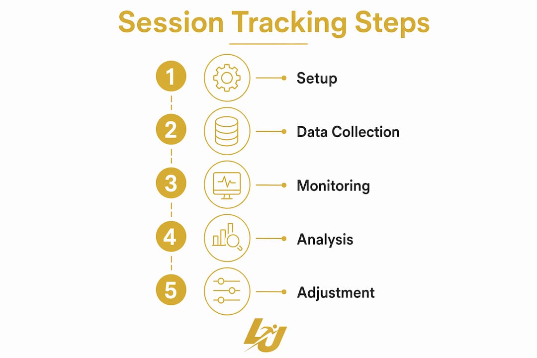 Infographic showing multi-athlete session tracking steps