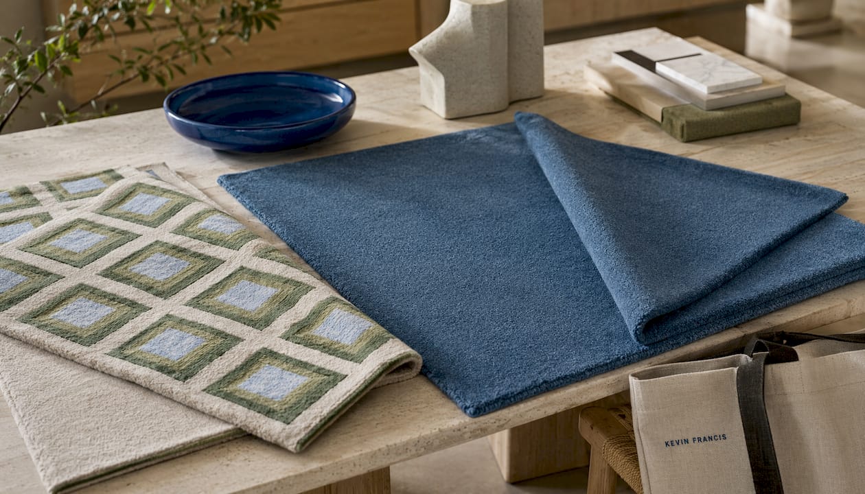 Color Study Handwoven Wool Flatweave Rug