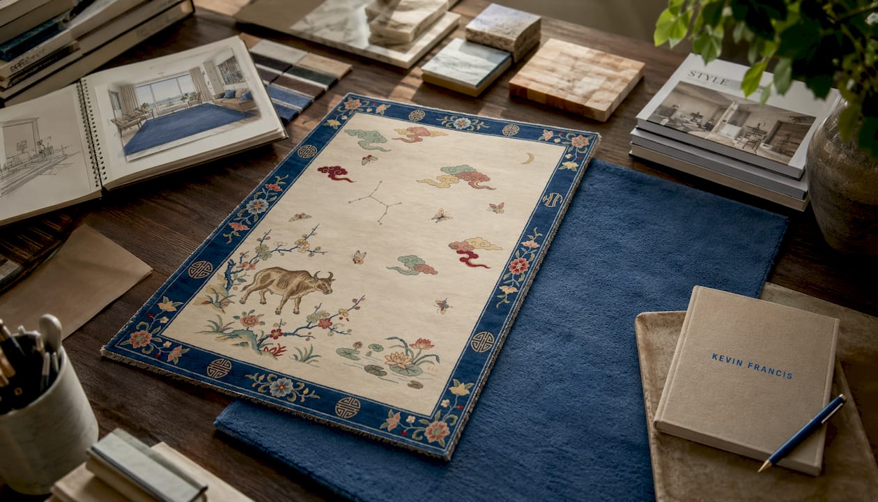 The Talisman Rug – Personalized Chinese Art Deco Rug
