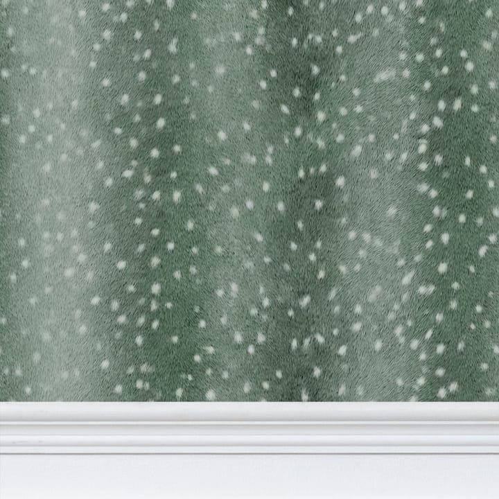 Wilde Spotted Antelope Hide Wallpaper – Moss Green