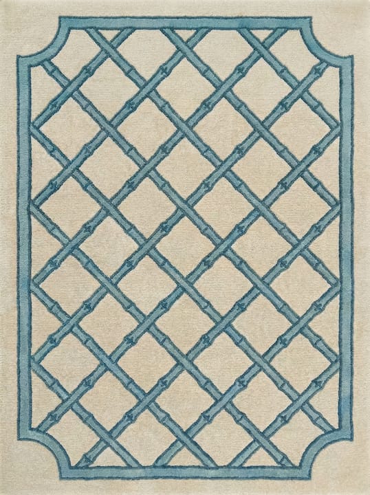 Brighton Bamboo Trellis Hand-Tufted Area Rug