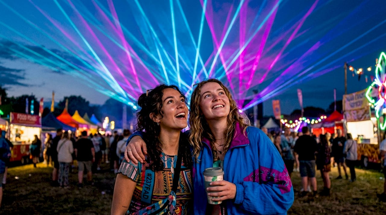 Tijdens het evenement worden bezoekers getrakteerd op spectaculaire lichtshows die voortdurend veranderen.