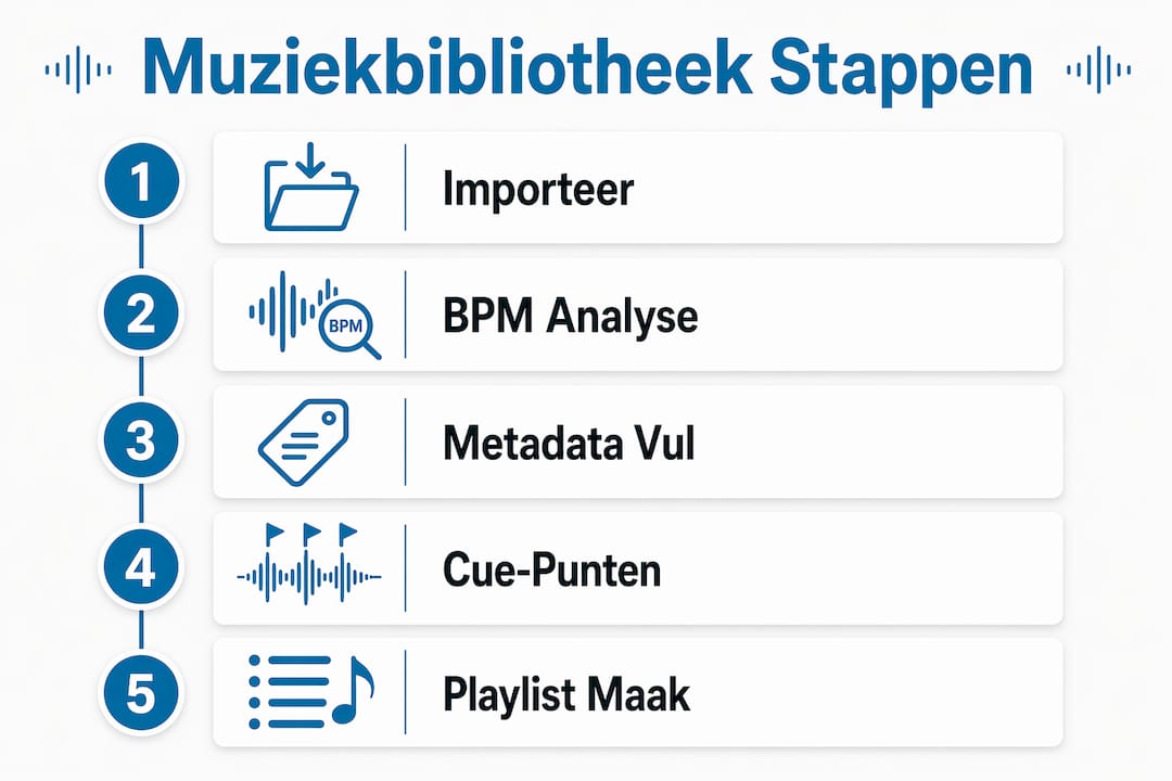 Overzichtelijke infographic: zo breng je structuur aan in je muziekcollectie