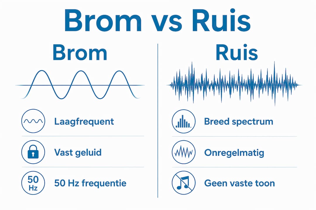 Overzicht: verschillen tussen brom en ruis met hun belangrijkste eigenschappen