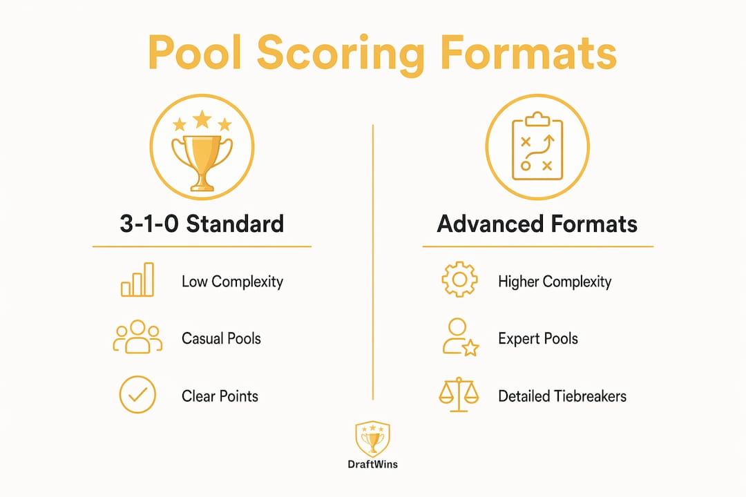 Infographic comparing pool scoring systems