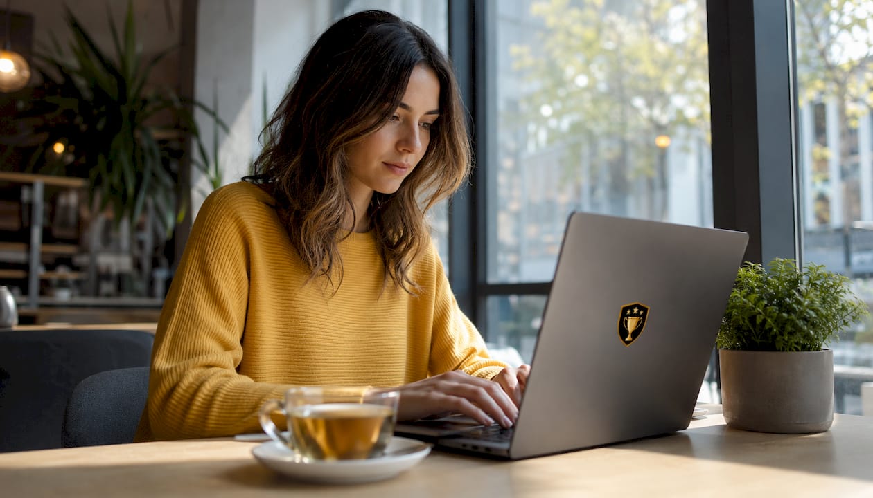 User working on auto-assign pool tool on laptop