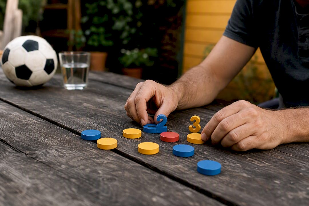 Hands placing exact score prediction token