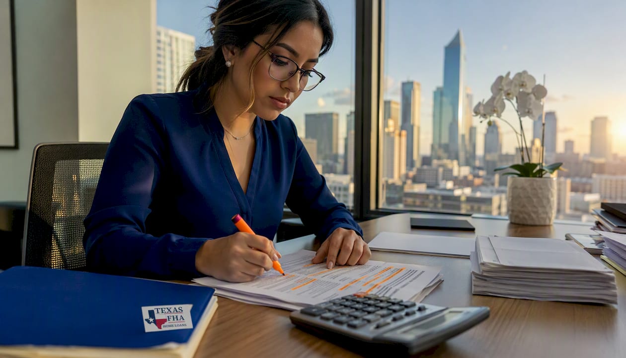 Underwriter reviewing credit report details
