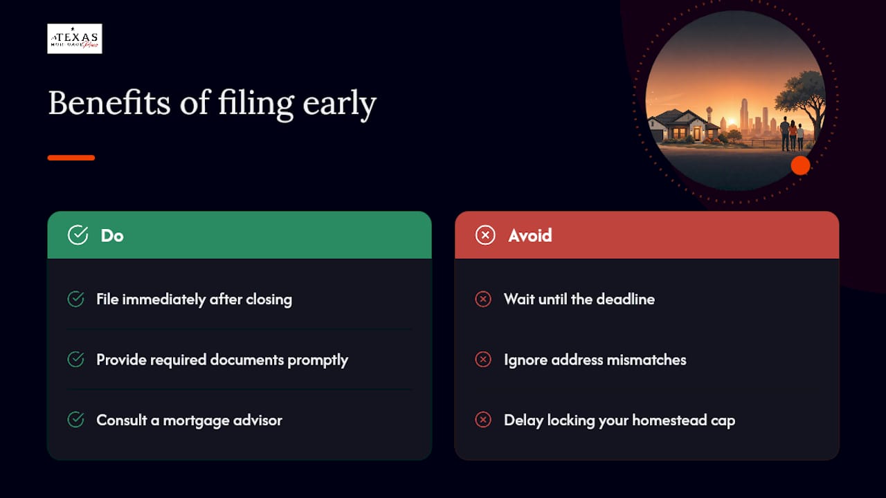 Why Filing Early Protects More Than Your Tax Bill — overview diagram