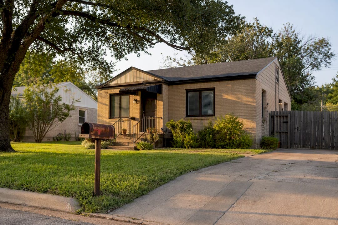 Single-family rental home exterior in Texas
