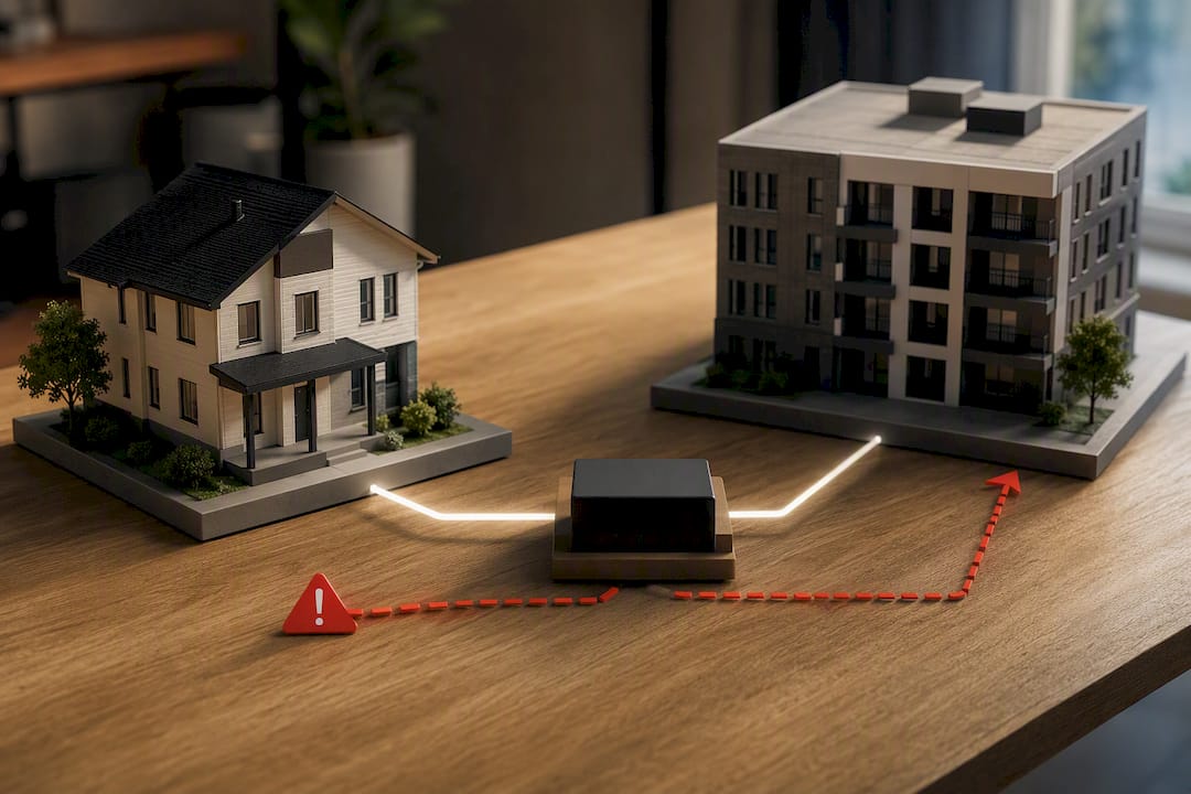 Two properties linked through shared collateral