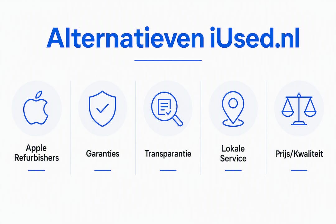 Infographic: een helder overzicht van de beste alternatieven voor iUsed.nl