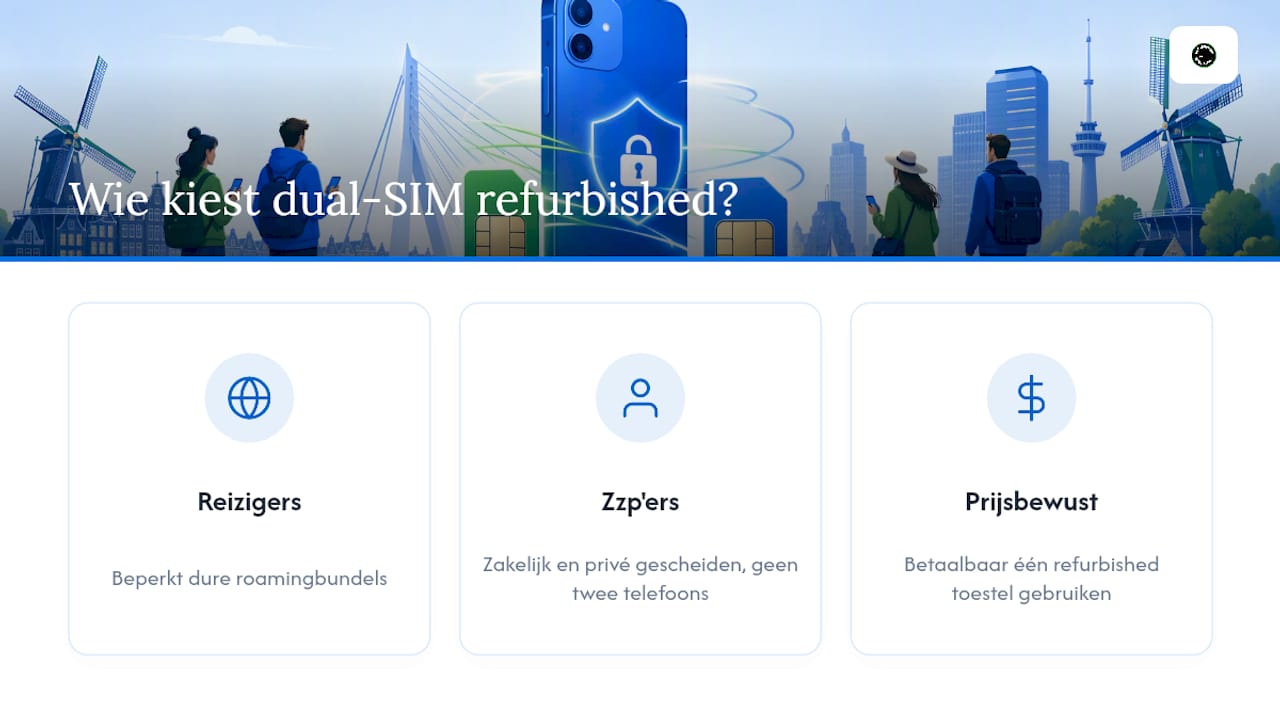 Drie doelgroepen voor refurbished dual-SIM-toestellen