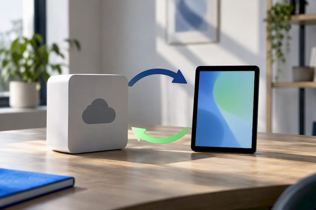 Illustratie van back-upcontrole en hersteltest