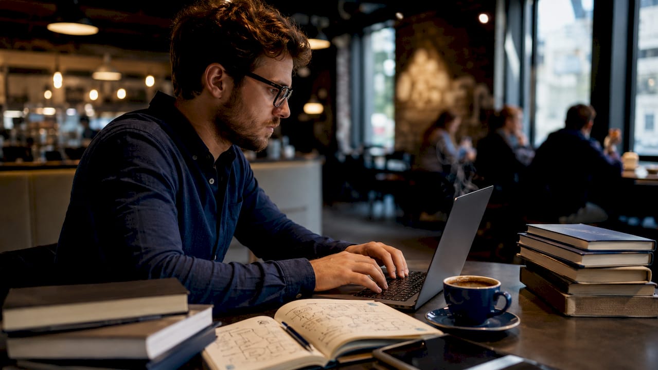 Software engineer working with SDK documents