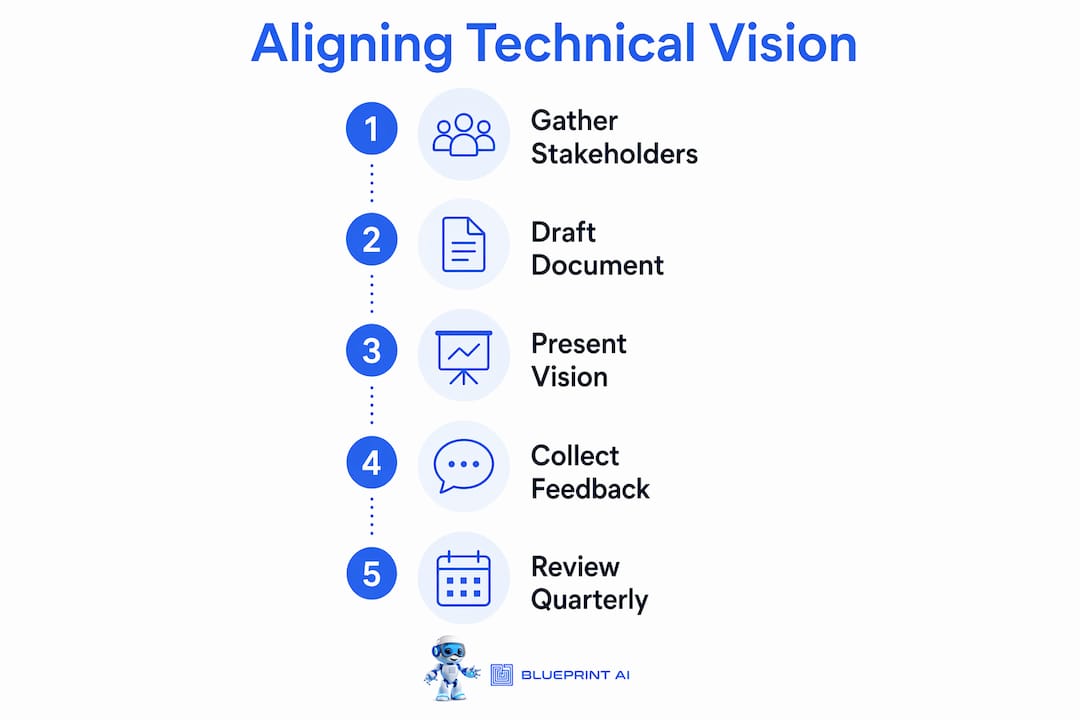 Infographic illustrating alignment process steps