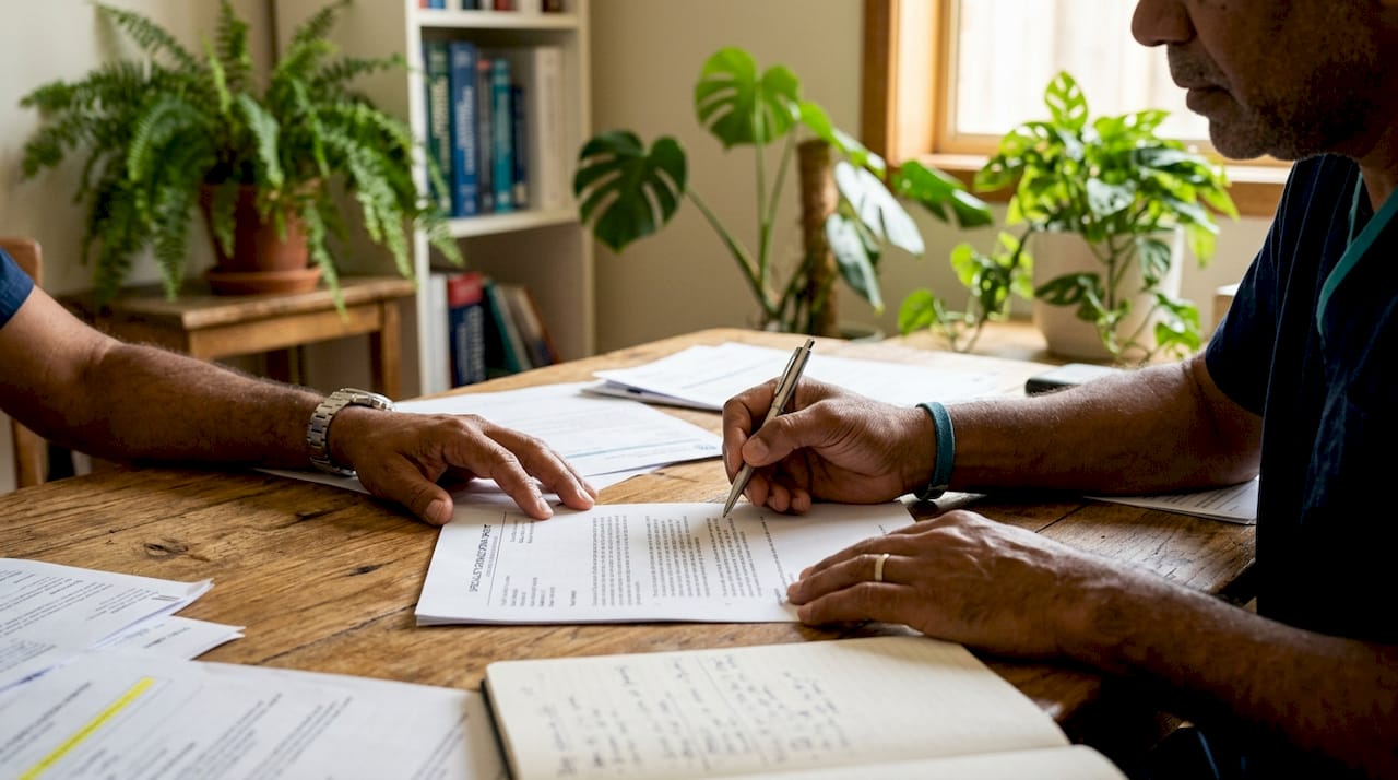 Specialist reviewing detailed consultation letter